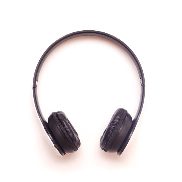 istock White wireless stereo headphones isolated on white background,top view 1579619167