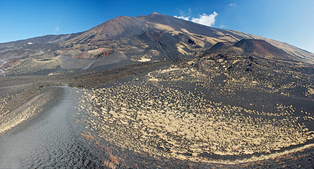 istock Path to the Mt. Etna's parasite crater 157962523
