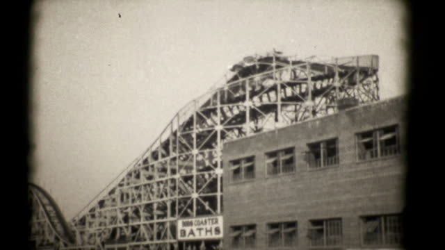 The Roller Coasters, Coney Island 1927. 16mm (HD1080)