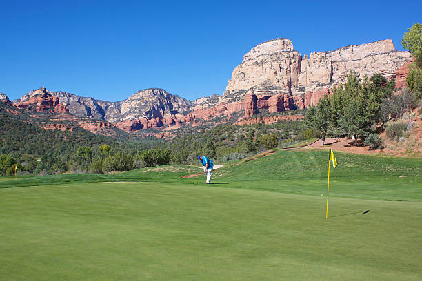 Golf in Red Rock Country stock photo