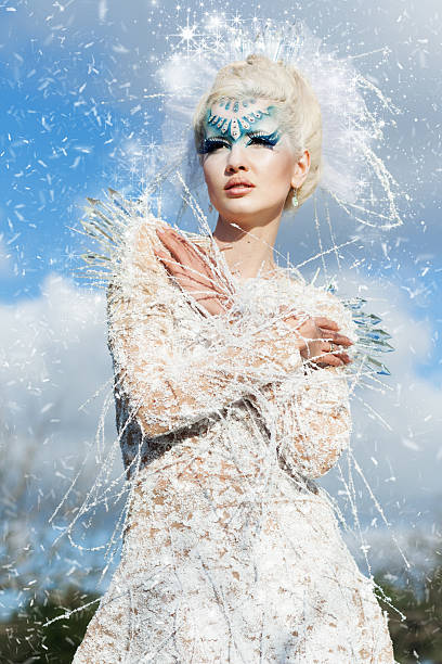 Snow queen stock photo
