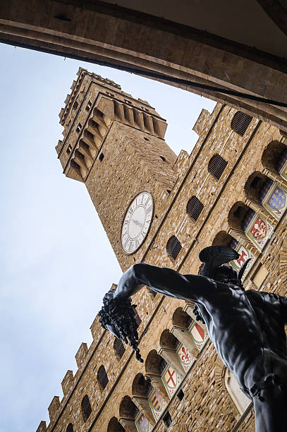 istock Florence's Palazzo Vecchio and Perseus statue 157981429