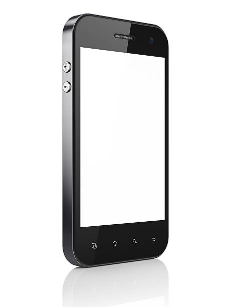 istock Beautiful smartphone on white background. Generic mobile smart phone 157983557