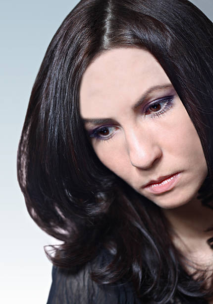istock Brunette with long hair 157985382