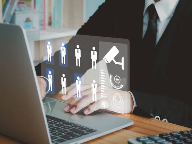 CCTV face detection CCTV face detection. Developers who are investigating face detection via modern surveillance camera Security in residential buildings, offices from outsiders copyright free medical stock pictures, royalty-free photos & images