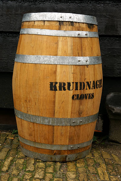 istock Old wooden barrel 157986710