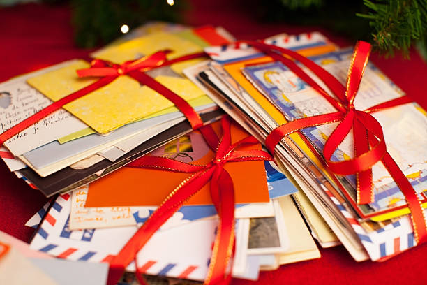Christmass lettere - foto stock