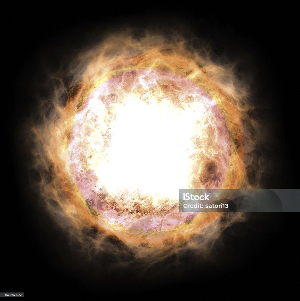Explosão de uma estrela - Foto de stock de Abstrato royalty-free