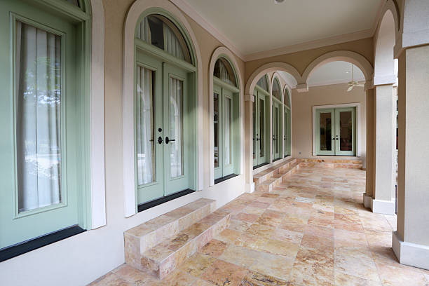 istock Porch of a luxury home 157987592
