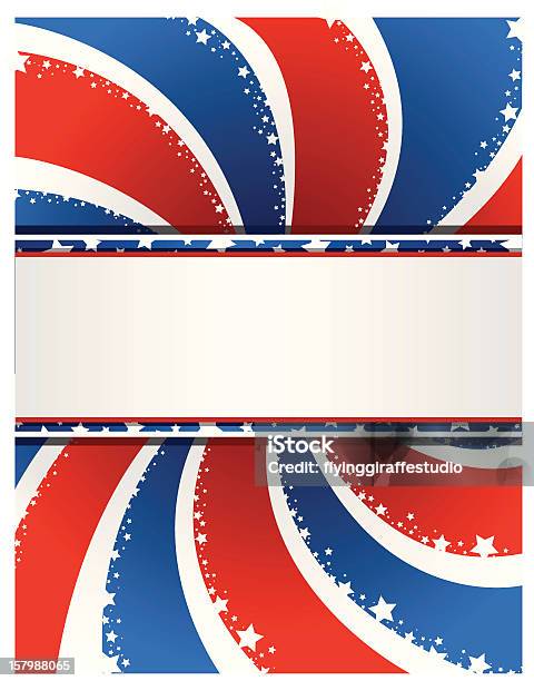 Patriotic Swirl Background Stock Illustration - Download Image Now - Backgrounds, Blue, Democracy