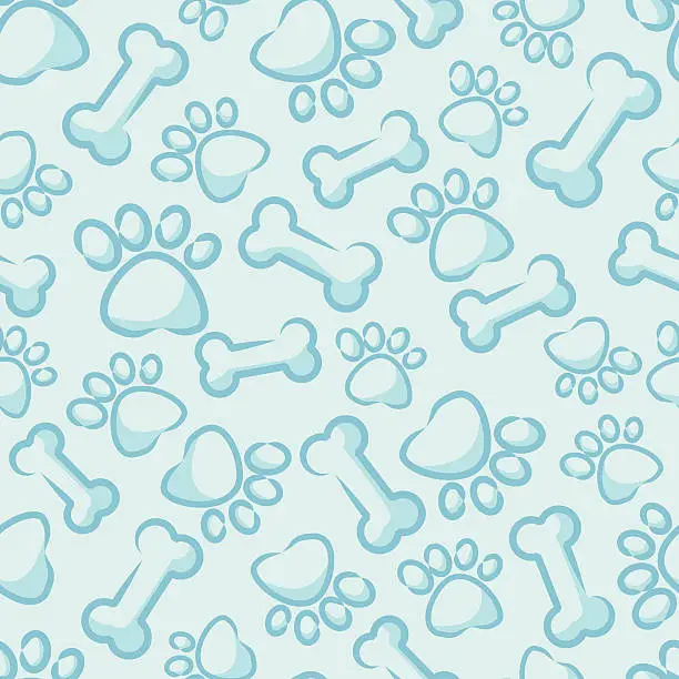 Vector illustration of Seamless Dog Background