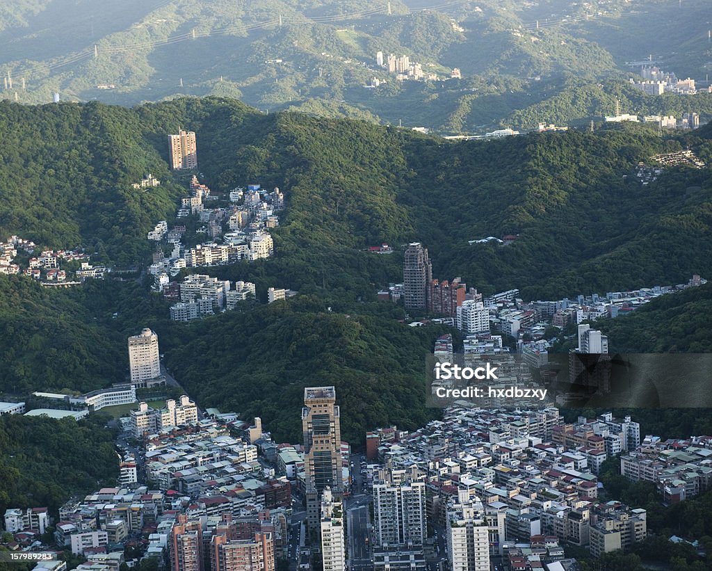 taipei city Taipei city view from high Above Stock Photo