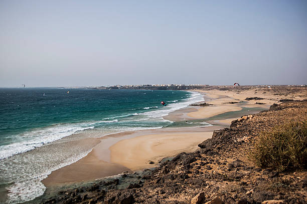 el cotillo beach-fuerteventura - el cotillo imagens e fotografias de stock