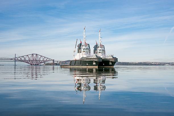 istock Tugs await orders on the Firth of Forth 157992538