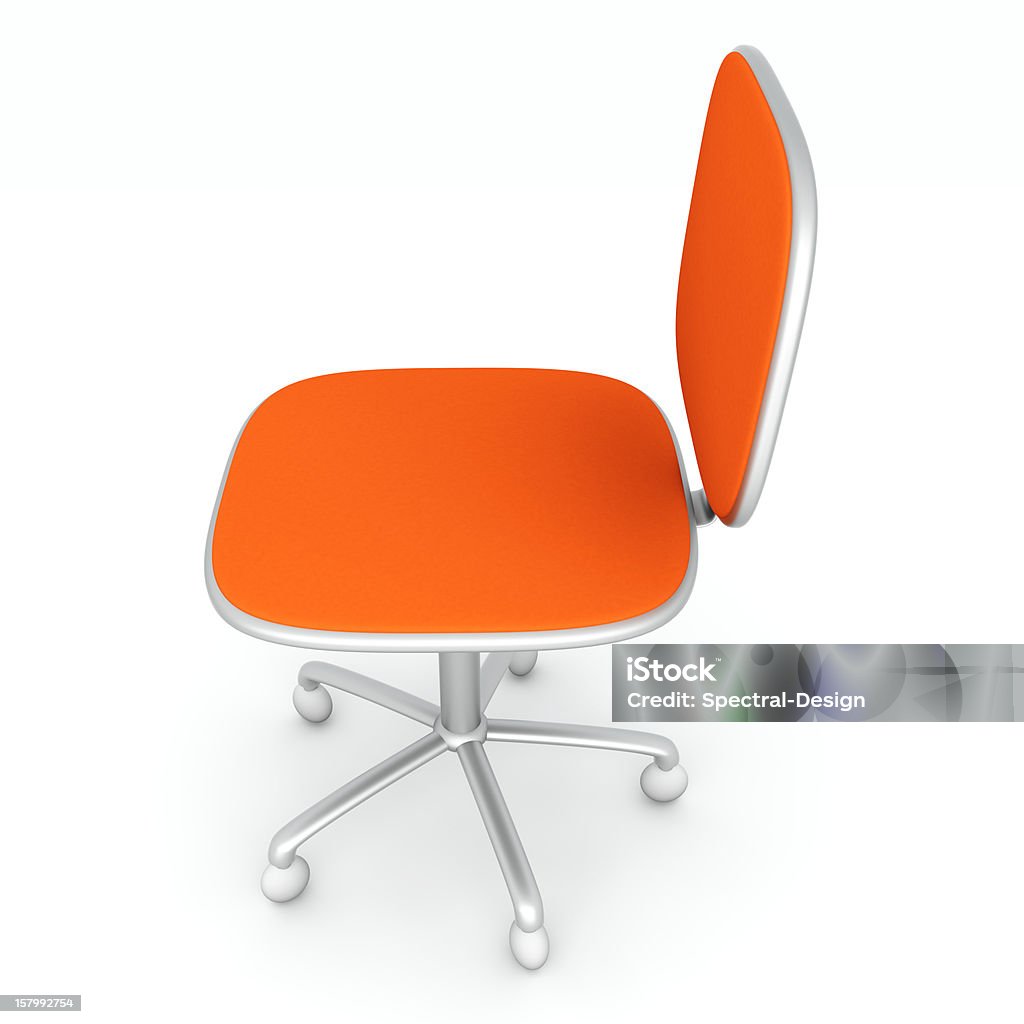 Office Chair 3D rendered office chair. Isolated on white. Business Stock Photo