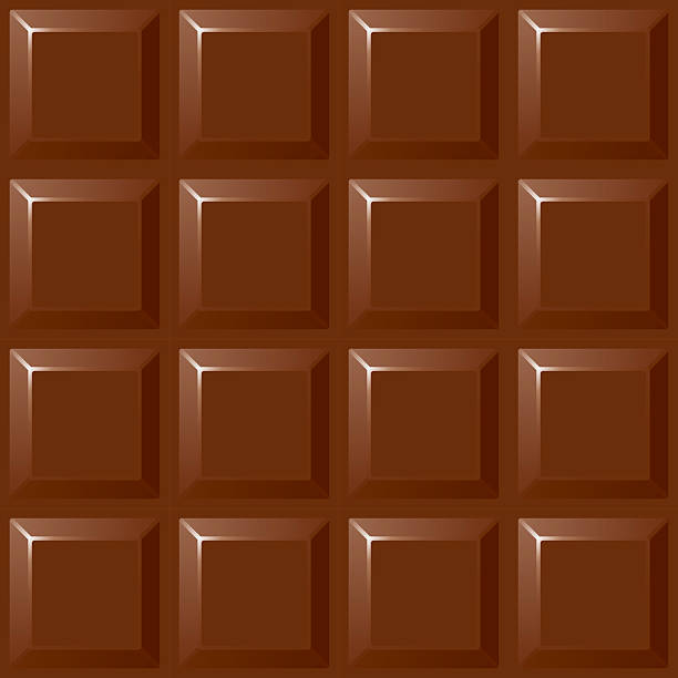 An illustration of a block of chocolate  vector art illustration