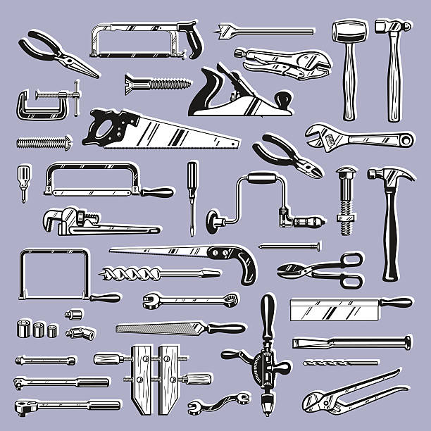 ベクトル workbench ハンドツールクリップアート、大工仕事や士 - socket wrench点のイラスト素材／クリップアート素材／マンガ素材／アイコン素材