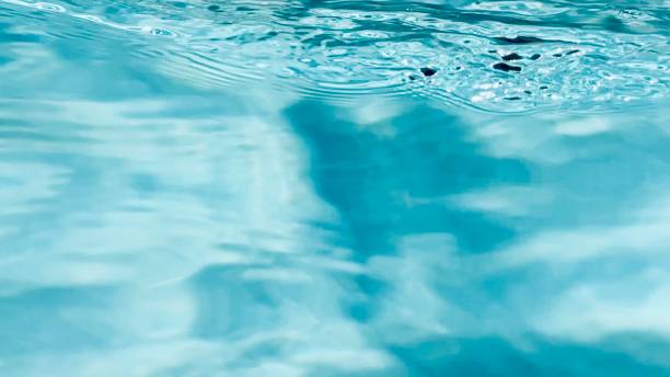 istock Surface Level of Clear Blue Rippling Water of Swimming Pool 1579964355