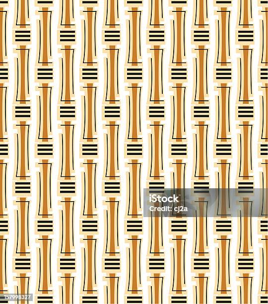 Ilustración de Vector Fondo De Textura De Azulejos De Bambú Tiki Patrón y más Vectores Libres de Derechos de Abstracto