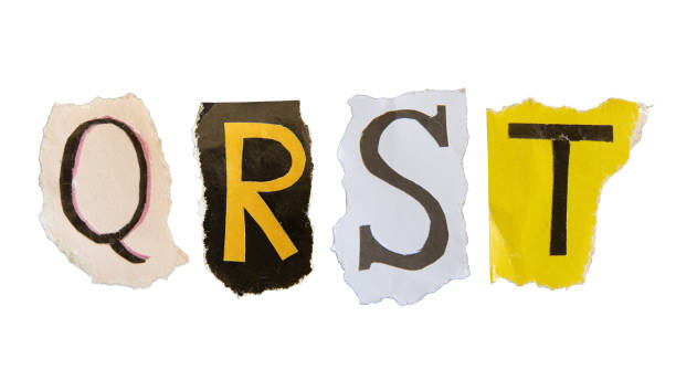 istock Q, R, S and T alphabets on torn colorful paper 1580000546