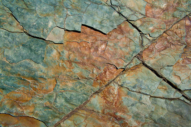 istock Red and Green Glacial Cut Stone 158002162