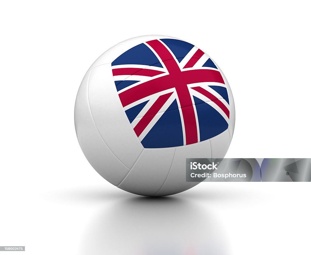 United Kingdom Volleyball Team United Kingdom Volleyball Team (isolated with clipping path) Blue Stock Photo