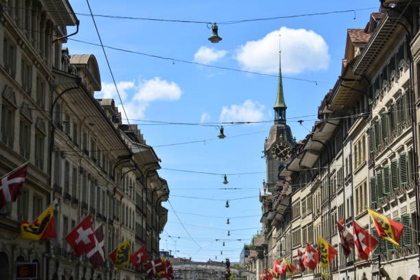 istock Looking Up in Bern Old City - Switzerland 1580025351