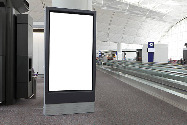 istock Blank Billboard in airport 158002974