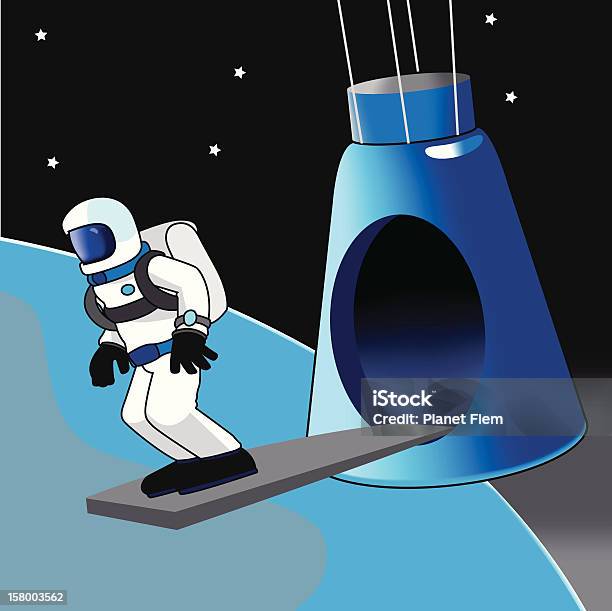 Ponticello Di Spazio - Immagini vettoriali stock e altre immagini di Astronauta - Astronauta, Coraggio, Esplorazione dello spazio