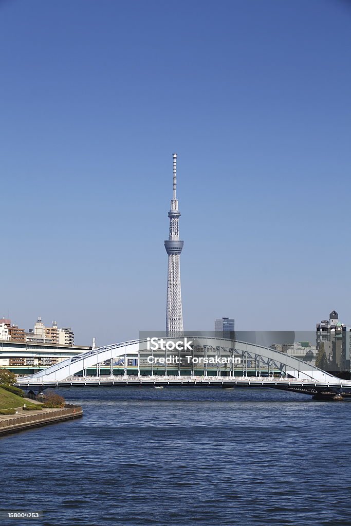 Tokyo sky tree Tokyo sky tree is the world's tallest free-standing broadcasting tower ,it was finally decided on 634m Architecture Stock Photo
