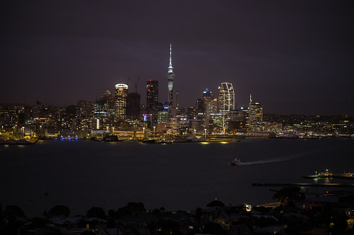 City of Auckland during night