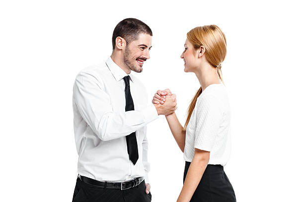 istock Happy Casual Business Couple with a Positive Expression 158005056