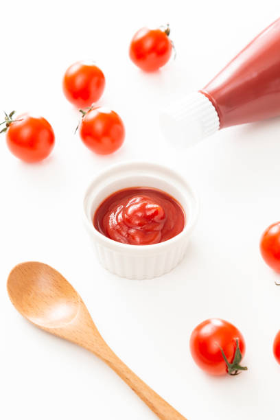 istock Tomato ketchup on white background. 1580053314
