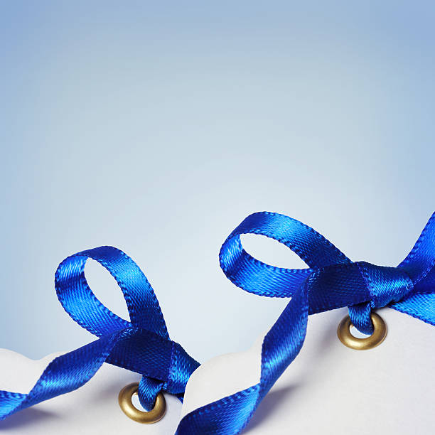 istock Price Tags with Blue Ribbons 158006077