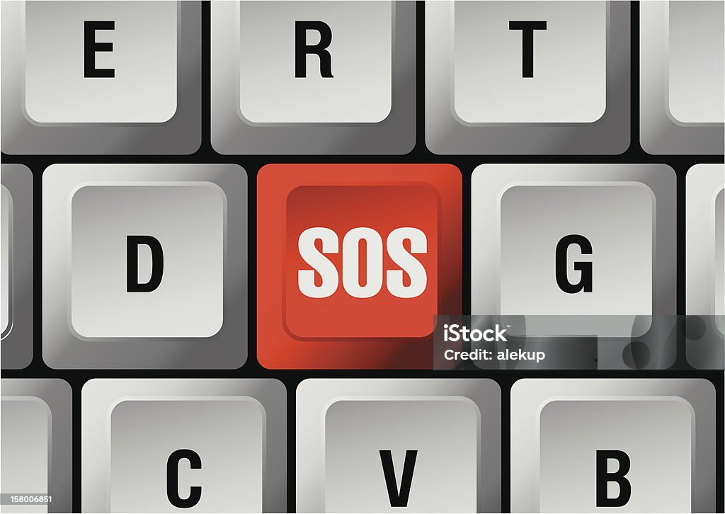 Distress Button Icon Distress Signal Button Stock Illustration - Download Image Now - Danger ...