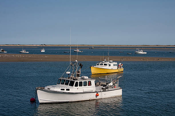 Ancre de bateaux de pêche à - Photo