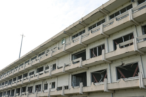 A high school building that will remain in posterity as an earthquake disaster remnant