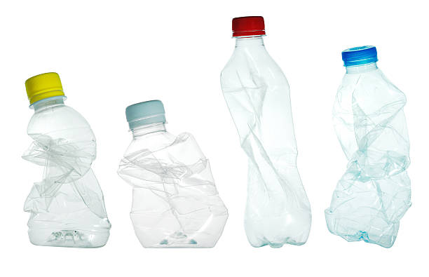 Plastic bottles stock photo