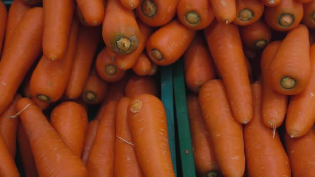 Fresh carrot in supermarket