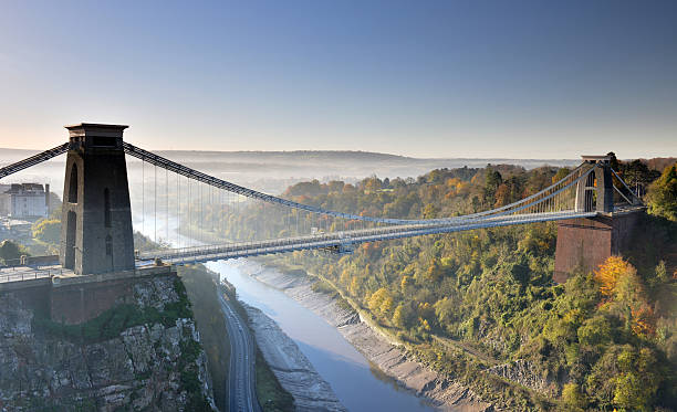 clifton 현수교 - bristol england bridge clifton suspension bridge suspension bridge 뉴스 사진 이미지