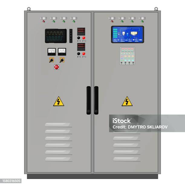 Computer Panel Vector Image Control Panel Production Control Panel And Control Of Computer Devices ...
