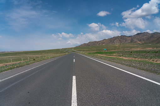 empty asphalt highway