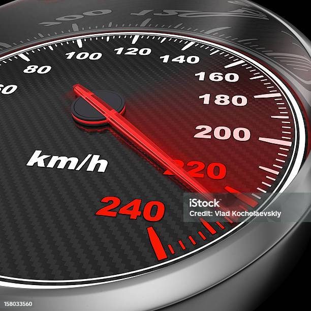Car Speedometer Stock Photo - Download Image Now - Arrow Symbol, Car, Car Interior