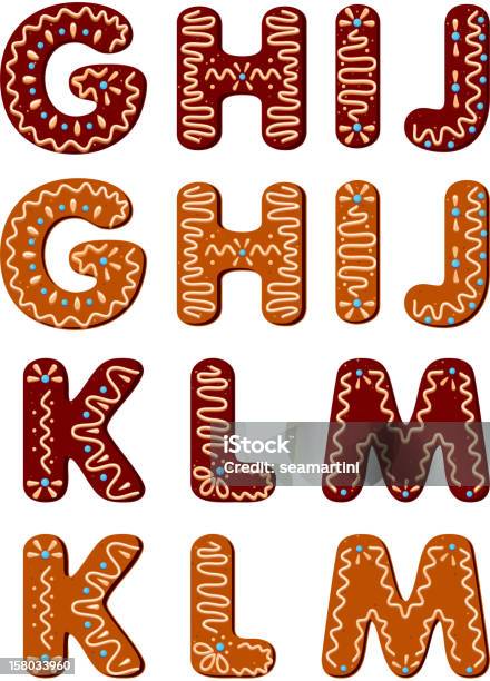 Vetores de Gingerbread Alfabeto De Letras Do G A M e mais imagens de Biscoito - Biscoito, Biscoito de Gengibre, Comida Doce