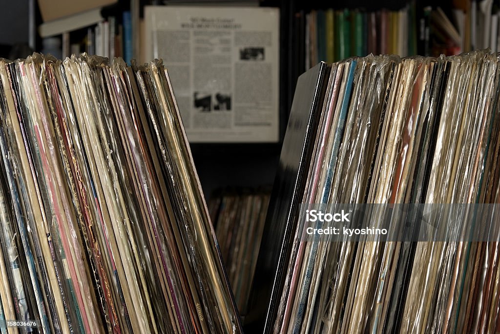 列のレコード - アナログのロイヤリティフリーストックフォト