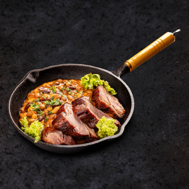 Bean stew with smoked pork