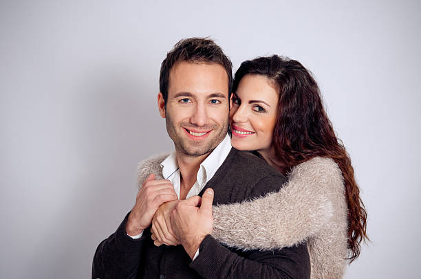 istock Loving couple embracing 158038801