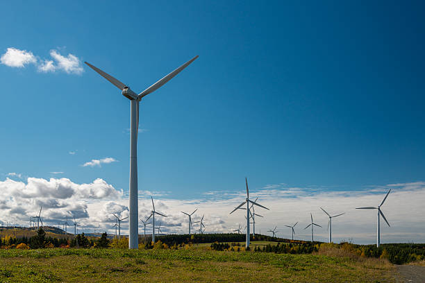 Parco turbine eoliche - foto stock