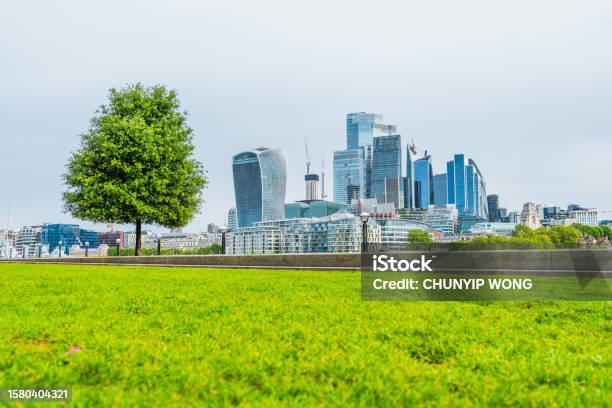 City Skyline In London Stock Photo - Download Image Now - Absence, Architectural Feature, Backgrounds