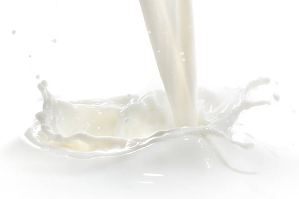 우유관 튀기다 - drink close up dairy product flowing 뉴스 사진 이미지
